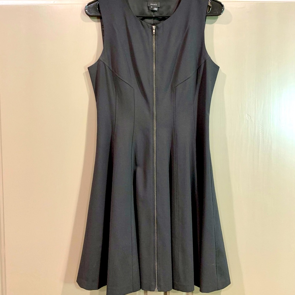 Theory size 6 black dress - hits above knee.
